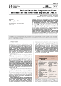 Nueva ventana:NTP 876: Evaluación de los riesgos específicos derivados de las atmósferas explosivas (ATEX) (pdf, 373 Kbytes)