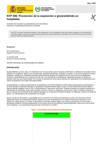 Nueva ventana:NTP 506: Prevención de la exposición a glutaraldehído en hospitales (pdf, 194 Kbytes)