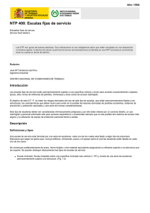 NTP 408: Gu&iacute;a de Seguridad para Escaleras Fijas