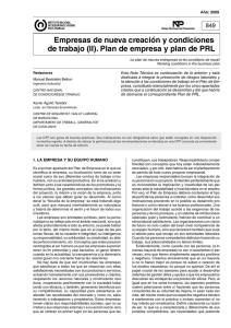Nueva ventana:NTP 849: Empresas de nueva creación y condiciones de trabajo (II). Plan de empresa y plan de PRL (pdf, 344 Kbytes)