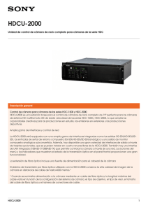 HDCU-2000 Unidad de control de cámara de rack completo para cámaras...