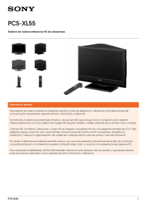 PCS-XL55 Sistema de videoconferencia HD de sobremesa