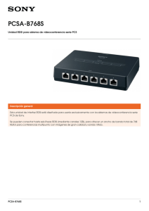 PCSA-B768S Unidad RDSI para sistema de videoconferencia serie PCS