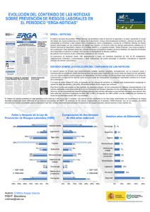 Enlace en nueva ventana: Evolución del contenido de las noticias sobre PRL en Erga-Noticias (2009)