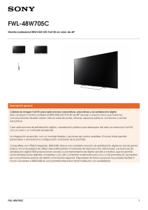 FWL-48W705C Monitor profesional BRAVIA® LED Full HD en color de 48&#34;