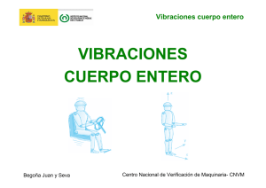 Nueva ventana:Medida de las vibraciones cuerpo completo Dª Begoña Juan y Seva Centro Nacional de Verificación de Maquinaria (CNVM) (pdf, 204 Kbytes)