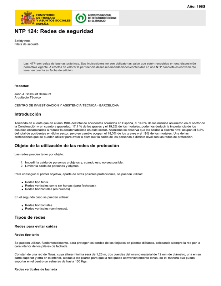 Nueva Ventana:NTP 124: Redes De Seguridad (pdf, 527 Kbytes)
