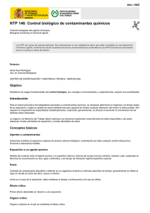 Nueva ventana:NTP 146: Control biológico de contaminantes químicos (pdf, 232 Kbytes)