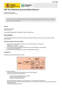 Nueva ventana:NTP 154: Detectores de proximidad inductivos (pdf, 320 Kbytes)