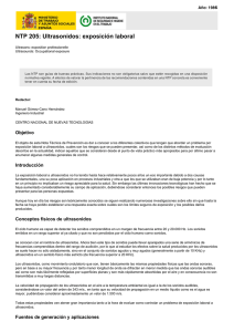 Nueva ventana:NTP 205: Ultrasonidos: exposición laboral (pdf, 244 Kbytes)