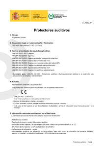 Nueva ventana:Protectores auditivos (pdf, 109 Kbytes)