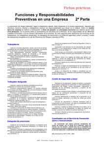Enlace en nueva ventana: Funciones y Responsabilidades Preventivas en una Empresa. 2ª parte - Año 2002. (FP rev 22)