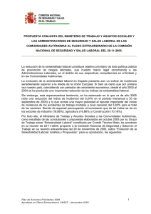 Nueva ventana:Plan de acciones prioritarias para la reducción de la siniestralidad laboral del 2006 (pdf, 23 Kbytes)