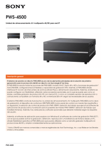 PWS-4500 Unidad de almacenamiento AV multipuerto 4K/HD para red IP