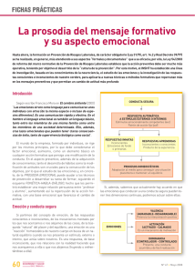 Nueva ventana:Fichas prácticas: La prosodia del mensaje formativo y su aspecto emocional (pdf, 117 Kbytes)