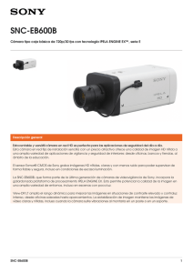 SNC-EB600B Cámara tipo caja básica de 720p/30 fps con tecnología IPELA...