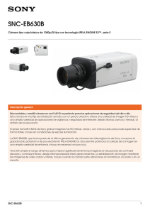 SNC-EB630B Cámara tipo caja básica de 1080p/30 fps con tecnología IPELA...
