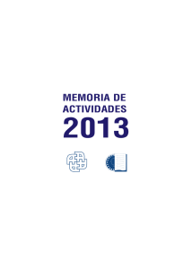 Memoria de Actividades 2013 Formato PDF, 20.8 Mb