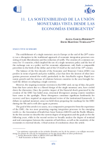 La sostenibilidad de la unión monetaria vista desde las economías emergentes