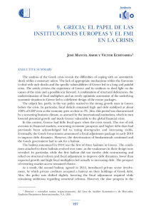 Grecia: el papel de las instituciones europeas y el FMI en la crisis