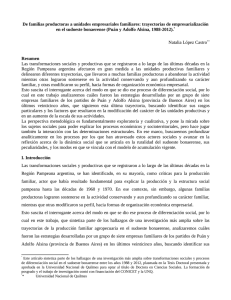 De familias productoras a unidades empresariales familiares: trayectorias de empresarialización 1988-2012).