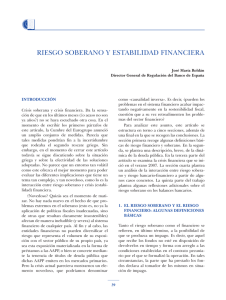 Riesgo soberano y estabilidad financiera