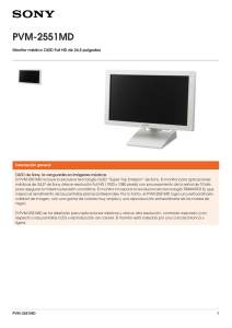 PVM-2551MD Monitor médico OLED Full HD de 24,5 pulgadas