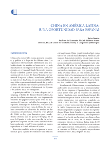 China en América Latina: ¿una oportunidad para España?