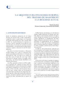 La arquitectura financiera europea: del Tratado de Maastricht a la realidad actual