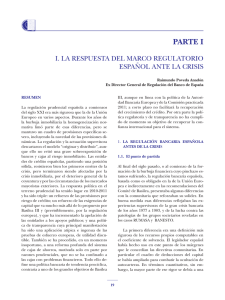 La respuesta del marco regulatorio español ante la crisis