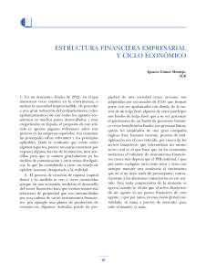 Estructura financiera empresarial y ciclo económico