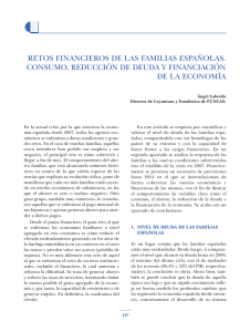 Retos financieros de las familias españolas. Consumo, reducción de deuda y financiación de la economía