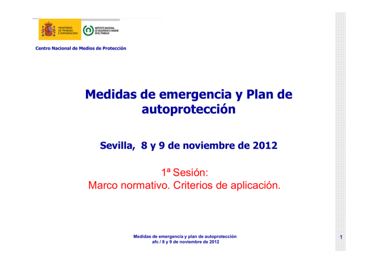 Nueva Ventana:Medidas De Emergencia Y Plan De Autoprotección. 1ª Sesión ...