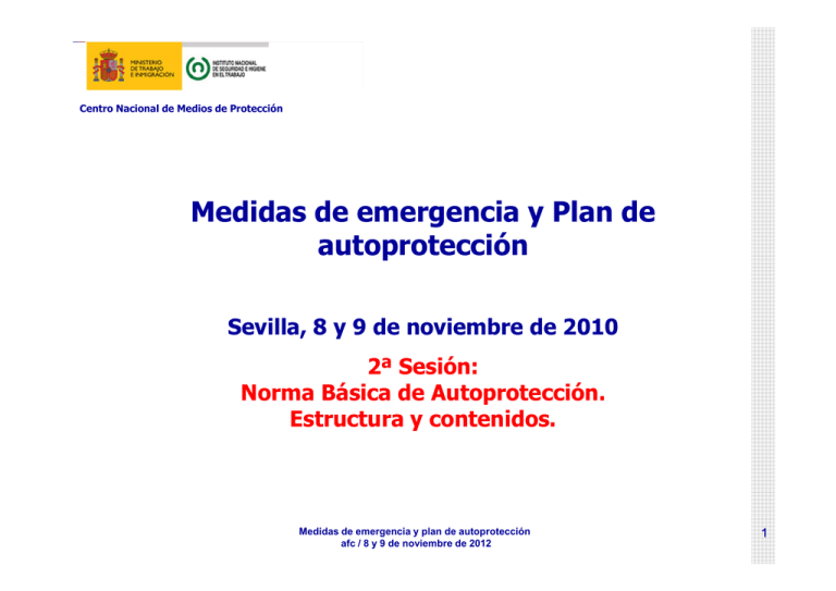 Nueva Ventana:Medidas De Emergencia Y Plan De Autoprotección. 2ª Sesión ...