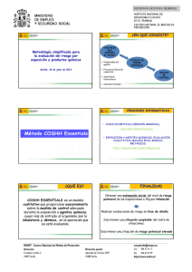 Nueva ventana:Metodología simplificada para la evaluación del riesgo por exposición a productos químicos (pdf, 928 Kbytes)
