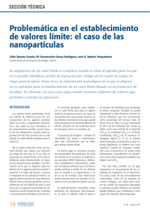 Enlace en nueva ventana: Problematica en el establecimiento de valores limite el caso de las nanoparticulas (SST Nº 61 - Marzo 2011)