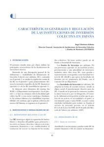 3. Características generales y regulación de las instituciones de inversión colectiva en España