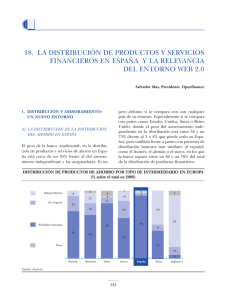 La Distribución de Productos y Servicios Financieros en España y la Relevancia del Entorno Web 2.0