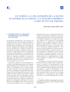 Capítulo 3.- En torno a la filantropía de las élites económicas en España. Un estudio empírico como punto de partida