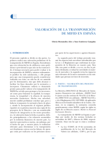 5. Valoración de la transposición de MiFID en España