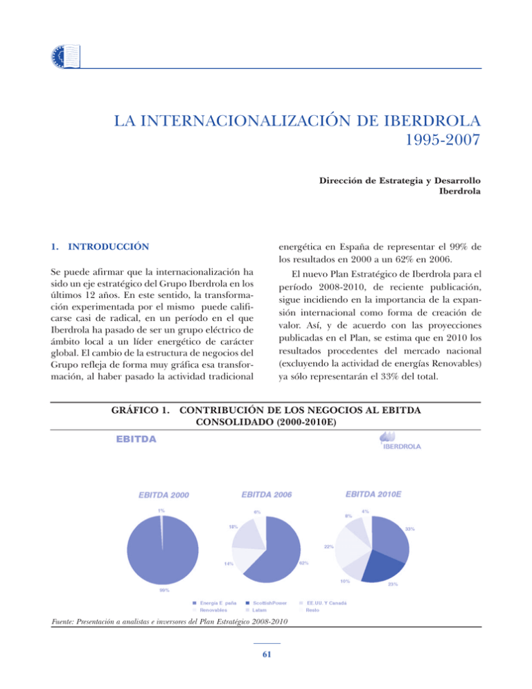 La Internacionalizaci n De Iberdrola 1995 2007