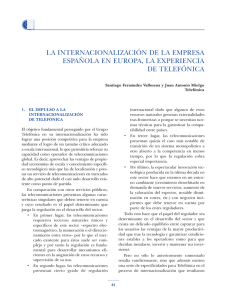 La Internacionalización de la empresa española en Europa, la experiancia de Telefónica