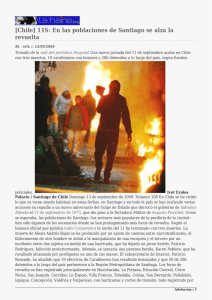 [Chile] 11S: En las poblaciones de Santiago se alza la revuelta