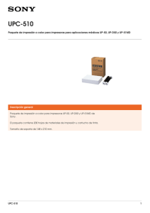 UPC-510 Paquete de impresión a color para impresoras para aplicaciones médicas...