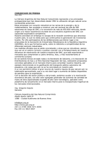 Cámara Argentina del Gas Natural Comprimido - Mayo 2001