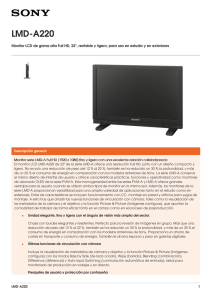 LMD-A220 Monitor LCD de gama alta Full HD, 22&#34;, rentable y...