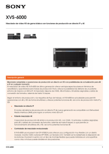 XVS-6000 Mezclador de vídeo HD de gama básica con funciones de...