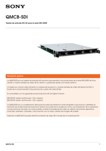QMCB-SDI Tarjeta de entrada SDI 4K para la serie SRX-R500
