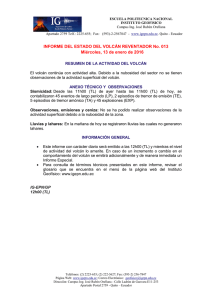 INFORME DEL ESTADO DEL VOLCÁN REVENTADOR No. 013