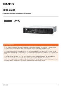 BPU-4500 Unidad procesadora de banda base 4K/HD para red IP